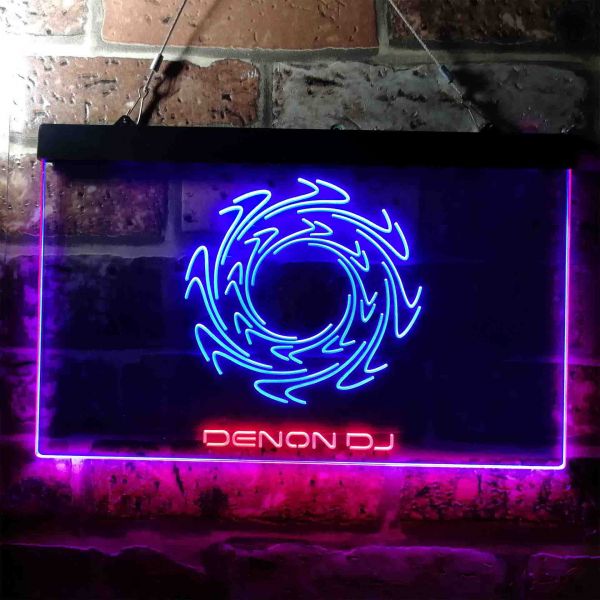 Denon DJ Logo Dual LED Neon Light Sign